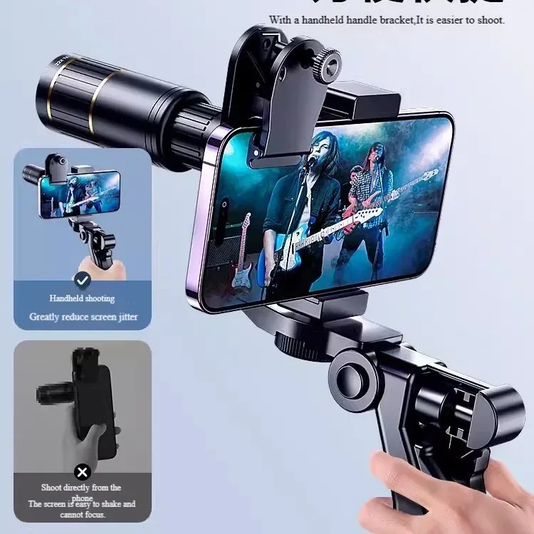 Télescope pour téléphone portable tout métal 22x, objectif téléphoto zoom haute définition externe pour concert