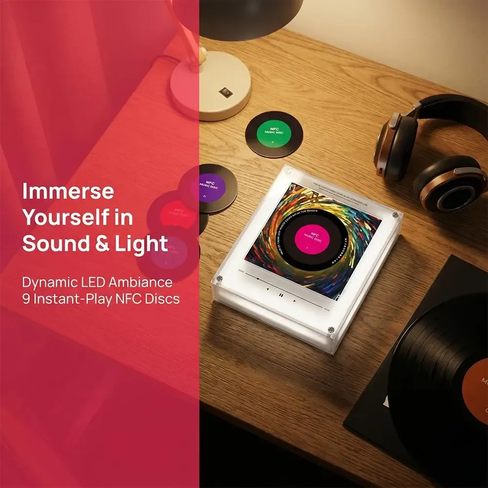Aimant de réfrigérant magnétique à détection NFC avec musique automatique