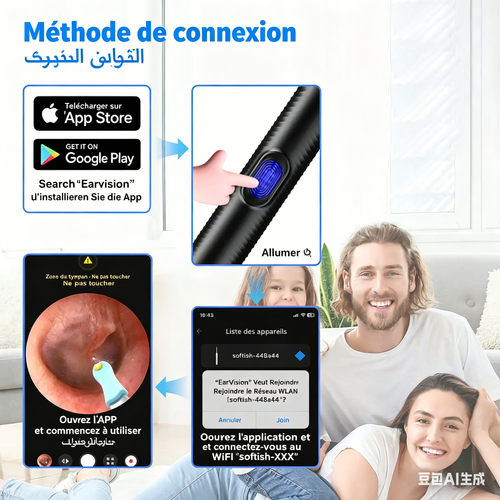 outils de nettoyage des oreilles visuels