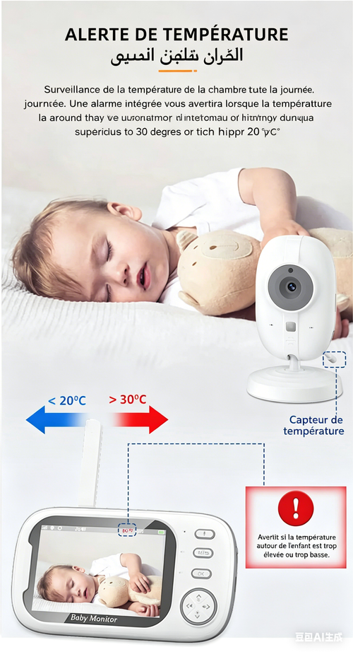 Caméra de sécurité pour bébé et surveillance domestique