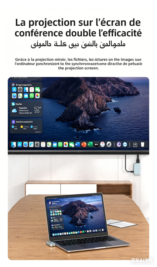 Dispositif de partage d'écran point à point HD sans fil
