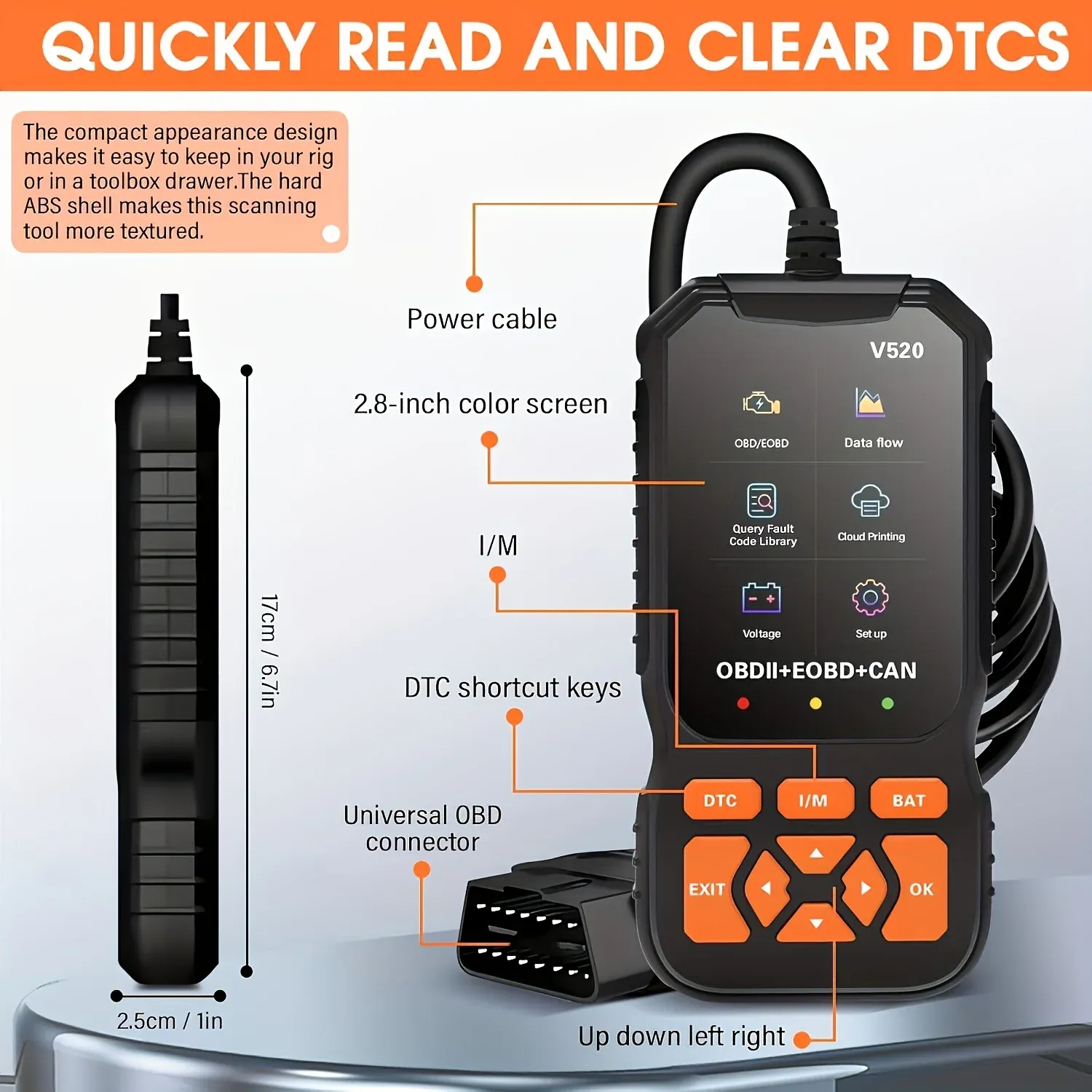 Outil de diagnostic automobile haut de gamme OBDII professionnel