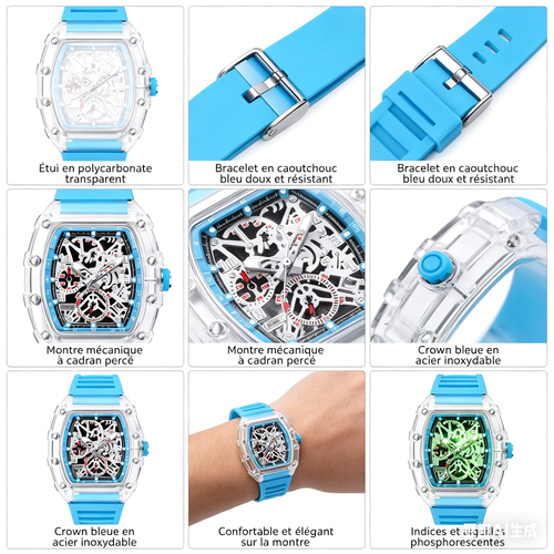 X-Montre mécanique pour homme haut de gamme