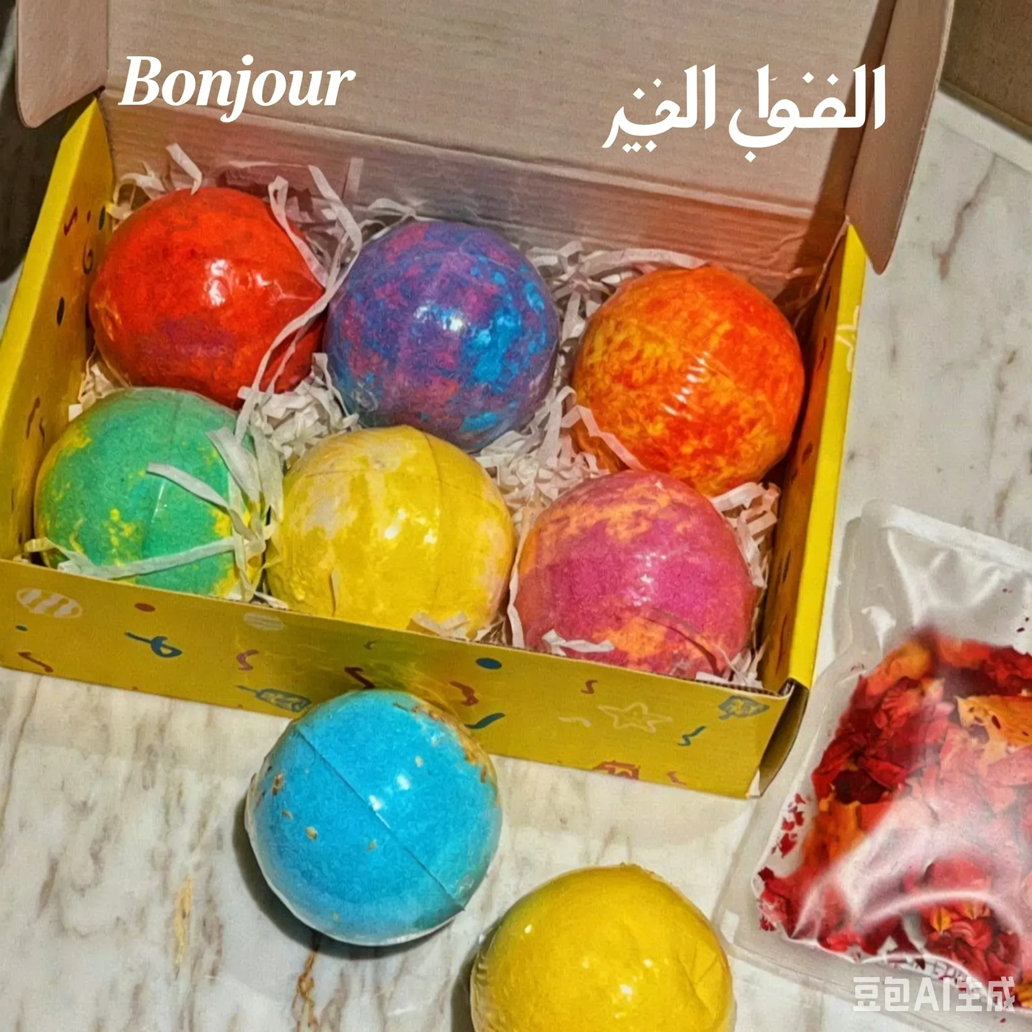 🇲🇦 Ballon à bulles pour baignoire pour enfants – avec jouet mystère – Paiement à la livraison 🔥🛁🎈🎁🛒