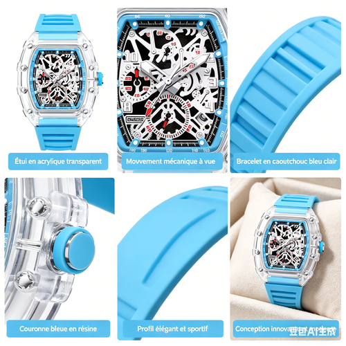 X-Montre mécanique pour homme haut de gamme