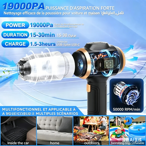 Aspirateur portable 6 en 1