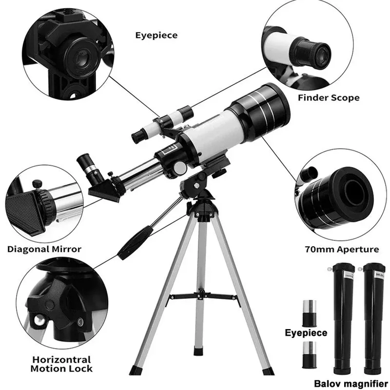Télescope astronomique professionnel monoculaire F30070