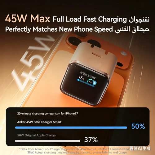 Adaptateur secteur rapide pour iPhone