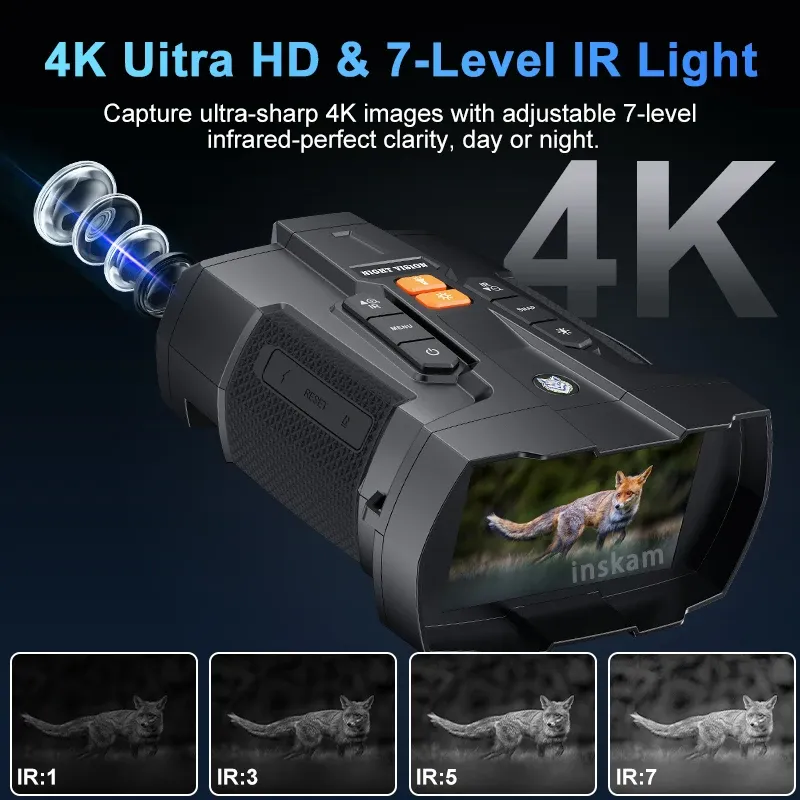 Jumelles et monoculaires infrarouges de vision nocturne 4K