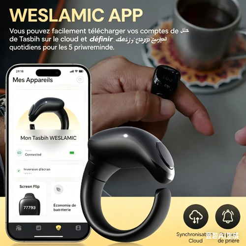 Bague compteur de prière intelligent