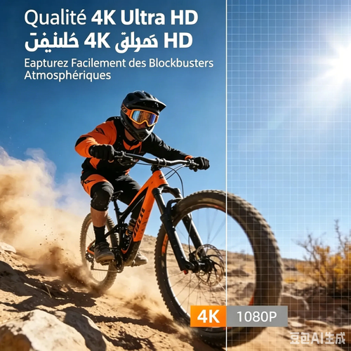 🇲🇦 Caméra gimbal de poche 4K – stabilisation professionnelle – format compact et portable – Paiement à la livraison 🔥📸🎥🛒