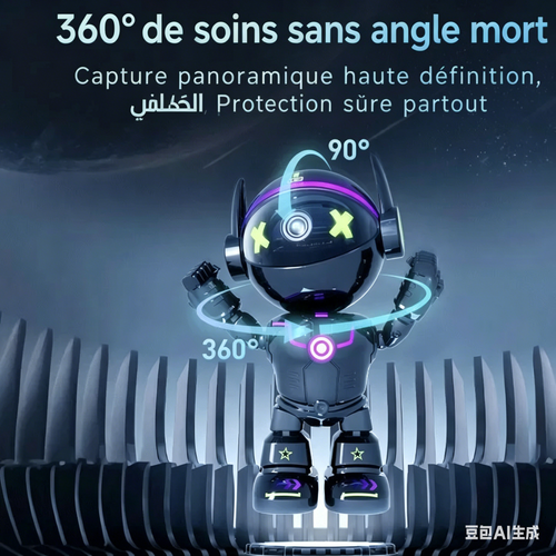 Caméra WiFi 360° audio double suivi intelligent