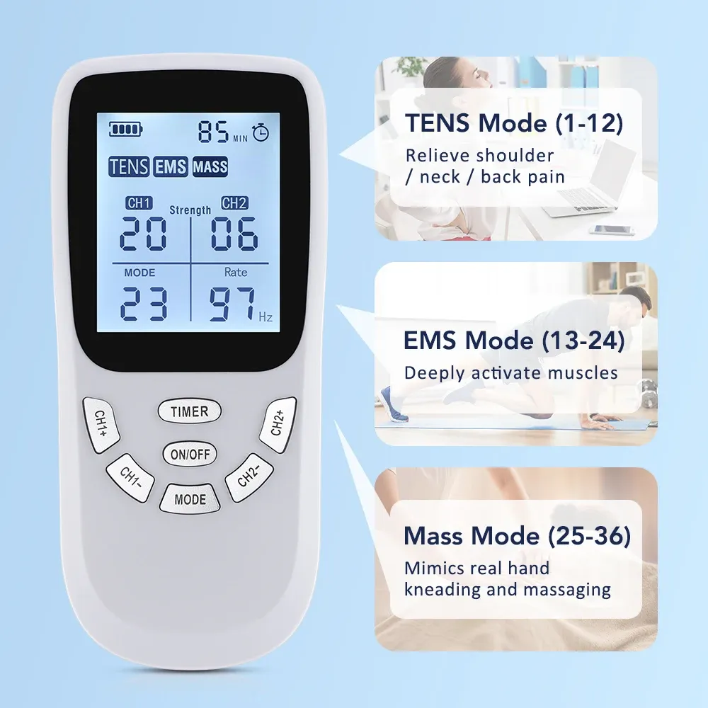 Appareil de massage à impulsions multifonction pour physiothérapie cou, épaules, dos et tout le corps
