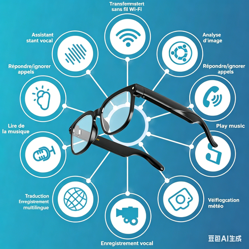 Lunettes intelligentes Bluetooth avec caméra