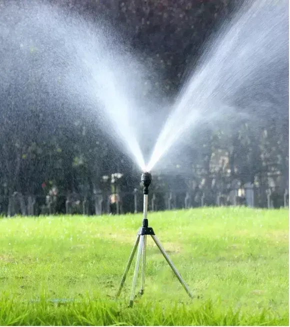 🔥💯Stainless Steel Rotary Irrigation Tripod Telescopic Support Sprinkler👇