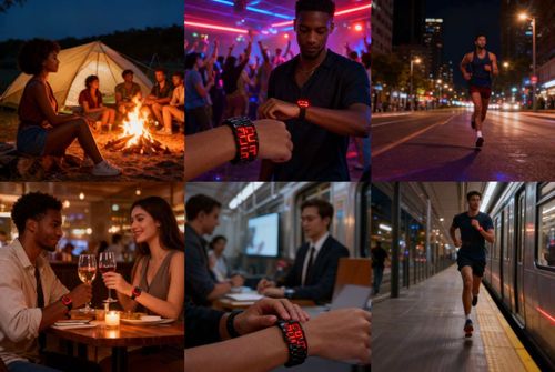 🥰LED Waterproof Bracelet for Couples👩‍❤️‍👨Watch💖🕒