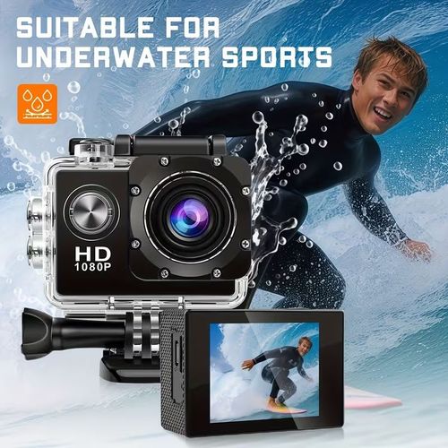 1080P🏍️💦 Waterproof Action Camera: Capture All Your Outdoor Thrills📸