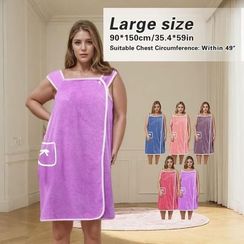 Plus Size Women's Wearable Shower Skirt