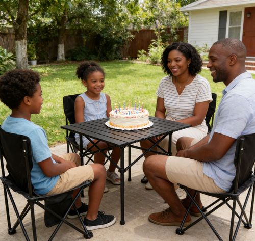 🔥💯Mobile Market Stall Table & Chair Set Your Perfect Business Partner!