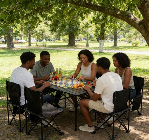 🔥💯Mobile Market Stall Table & Chair Set Your Perfect Business Partner!