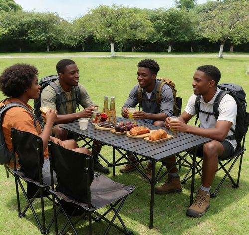 🔥💯Mobile Market Stall Table & Chair Set Your Perfect Business Partner!