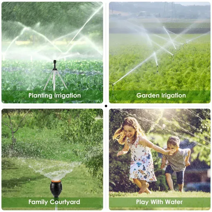 🔥💯Stainless Steel Rotary Irrigation Tripod Telescopic Support Sprinkler👇