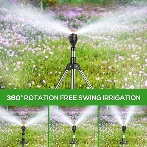🔥💯Stainless Steel Rotary Irrigation Tripod Telescopic Support Sprinkler👇