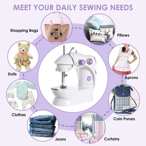 🔥💯🏹 Household Small Mini Sewing Machine Household Mini Electric Desktop Multi-Function Automatic Sewing Machine.💫😎👉