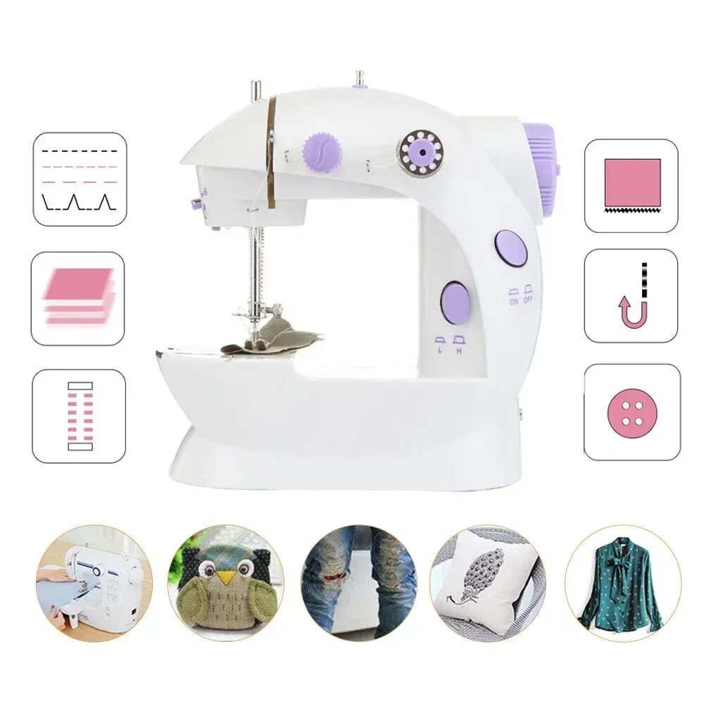 🔥💯🏹 Household Small Mini Sewing Machine Household Mini Electric Desktop Multi-Function Automatic Sewing Machine.💫😎👉
