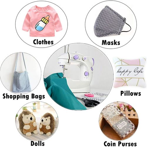 🔥💯🏹 Household Small Mini Sewing Machine Household Mini Electric Desktop Multi-Function Automatic Sewing Machine.💫😎👉