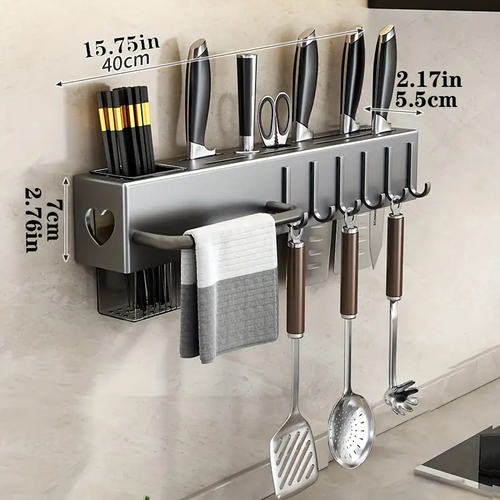 1pc No-Drill Kitchen Organizer