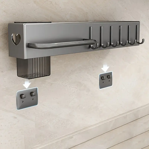 1pc No-Drill Kitchen Organizer