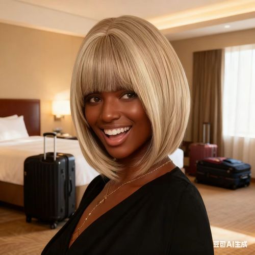 12.99 Inch Short Bob Wig with Bangs