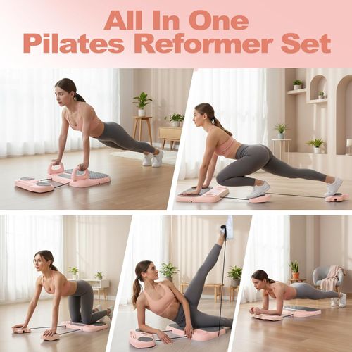 8-in-1 Foldable Pilates Board Set – Full-Body Home Workout for African Fitness