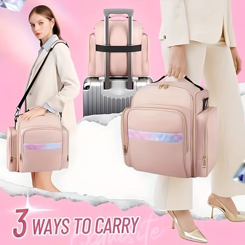 💼💗Large-Capacity Multifunctional Travel Makeup Bag 💄✨ Perfect for African Adventures🔥