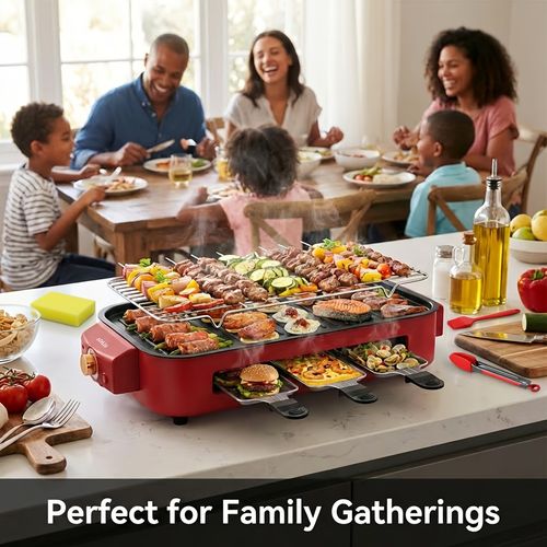 Multi-Functional Electric Indoor Grill & Baking Pan – Perfect for African Home Cooking