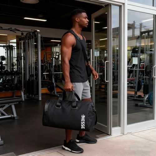 👨‍👩‍👧‍👦🚗💦Black HESSE Large-Capacity Outdoor Travel Duffle Bag👇