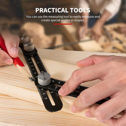 6-Sided Foldable Multi Angle Measuring Ruler