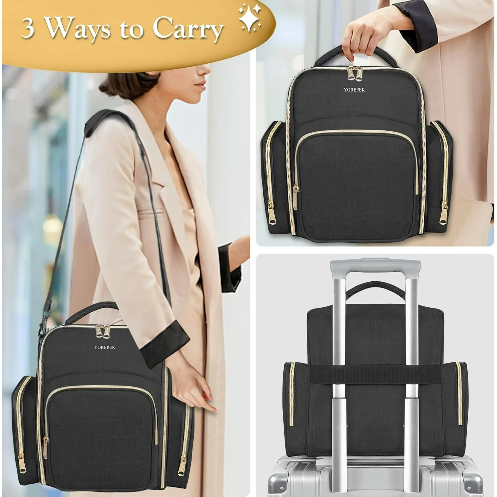 💼💗Large-Capacity Multifunctional Travel Makeup Bag 💄✨ Perfect for African Adventures🔥