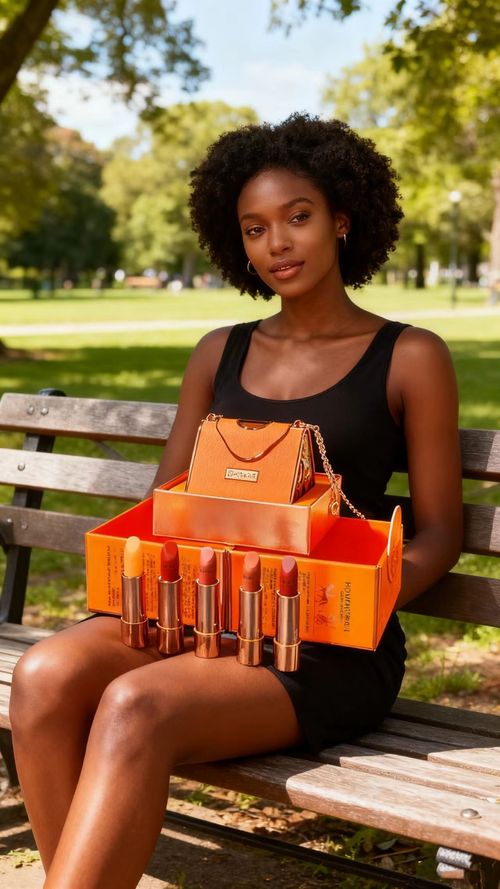 Luxury Handbag Lipstick Set  5 Rich Shades for Every Occasion