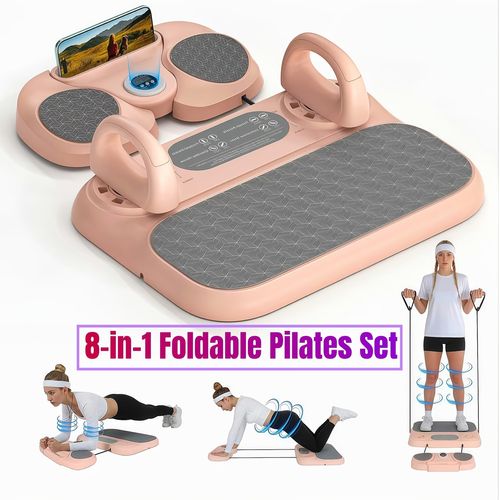 8-in-1 Foldable Pilates Board Set – Full-Body Home Workout for African Fitness