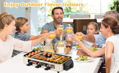 Multi-Functional Electric Indoor Grill & Baking Pan – Perfect for African Home Cooking