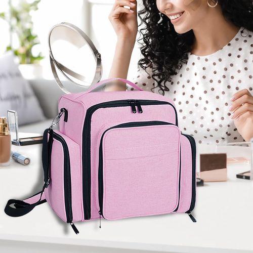 💼💗Large-Capacity Multifunctional Travel Makeup Bag 💄✨ Perfect for African Adventures🔥