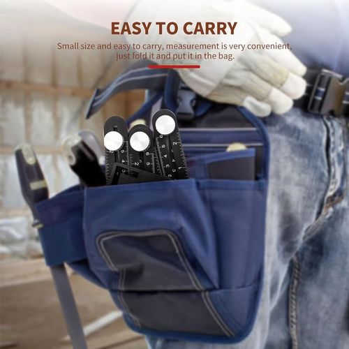 6-Sided Foldable Multi Angle Measuring Ruler