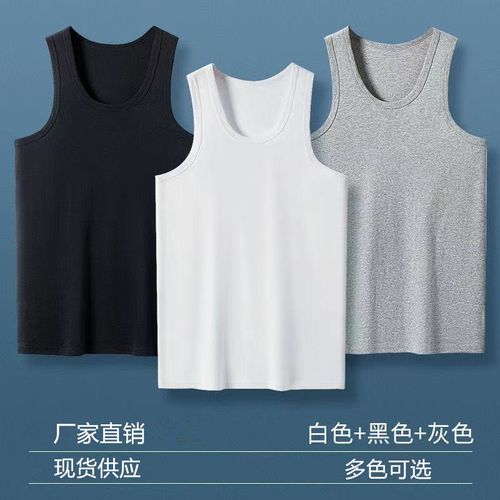 Cotton Tank Top Comfortable Soft Sleeveless Breathable Crewneck tank Tops for Men