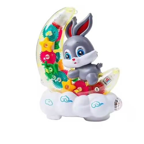 Transparent gear concept car children's toy car electric music light universal concept car universal driving car