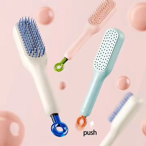 Self Cleaning Hair Brush and Massage Comb