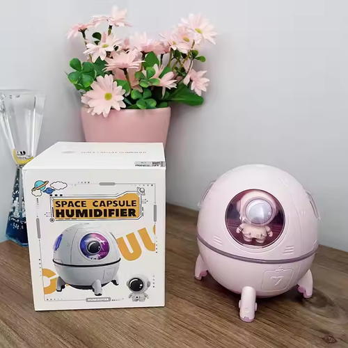 3D Gifts Led Usb Astronaut Spaceship Ultrasonic Humidifier Night Lamps Colorful Led Night Lights New Modern Atmosphere Light