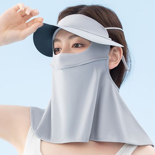 Sunscreen face mask full face bikini silk women's summer UV protection three-dimensional versatile simple sunshade cycling mask