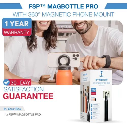 MagBottle Pro-360°Magnetic Phone Mount Water Bottle